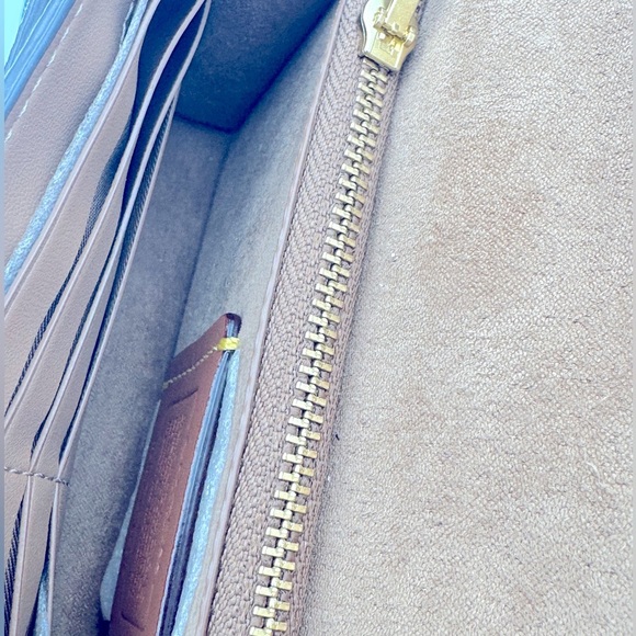 COACH Polished Pebble Leather Chain Clutch Tabby Crossbody shoulder bag handbag - Picture 6 of 16